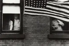 Parade— Hoboken, New Jersey by Robert Frank, 1955, Gelatin silver print, printed 1970s, sold Oct 2013