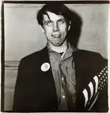 Diane Arbus, Patriotic Young Man with a Flag, N.Y.C., 1967, Gelatin silver print