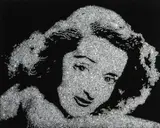 Bette Davis from Pictures of Diamonds by Vik Muniz, 2004, Chromogenic print, flush-mounted, sold Oct 2013