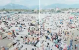 Madima Ragno d'Oro by Massimo Vitali, 2005, Chromogenic print diptych, Diasec and flush-mounted, sold Oct 2013