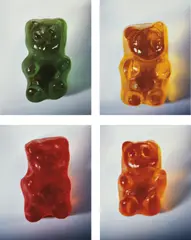 Gummy Bears by Vik Muniz, New York: Brooklyn Academy of Music, 2002. Four Duraflex prints, offered Oct 2013