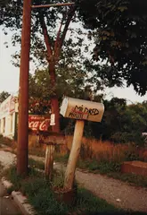 Mildred Phillips mailbox by William Eggleston, 1971, Dye transfer print, sold Oct 2013