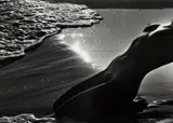 Lucien Clergue, Untitled (Nude on Beach), n.d., Gelatin silver print