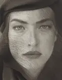 Herb Ritts, Tatjana, Veiled Head, Tight View, Joshua Tree, 1988, Platinum print