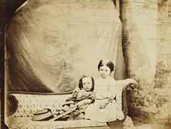 Lewis Carroll, Annie and Henry Rogers, June, 1861, Albumen print