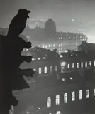 Nocturnal View from Notre Dame overlooking the Hotel-Dieu by Christian Bérard, circa 1933, Gelatin silver print, printed after 1955, sold Oct 2013