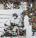 Shoeshine Boy, after Lewis Hine from Rebus by Vik Muniz, 2005, Digital chromogenic print, offered Oct 2013