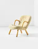 Martin Olsen, Armchair, circa 1947, Birch, wool