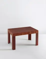 Robert Mapplethorpe, Side table, circa 1935, Straw marquetry-veneered wood