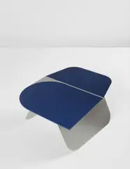 Pierre Charpin, Prototype "Small P" low table, from the "platFORM" series, 2005, Aluminum, lacquered wood