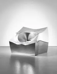 "Tom Block" chair by Ron Arad, 2006, Polished aluminum, sold Jun 2013