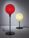Marc Newson, Two early "Diode Lamps", circa 2003, Corian® shades, brushed tubular steel, painted metal