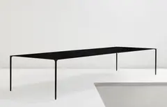 "Surface Table" by Terence Woodgate and John Barnard, 2008, Lacquered unidirectional carbon fiber, steel, sold Jun 2013