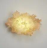 Ayala Serfaty, Unique "Once" light sculpture, 2011, Glass filaments in polymer membrane, steel
