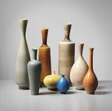 Berndt Friberg, Group of eight vases