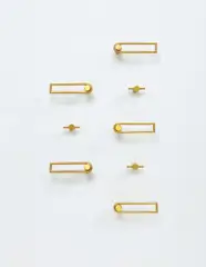 Set of door hardware by Jean Royere, 1950s, Lacquered steel, offered Dec 2013