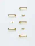 Jean Royere, Set of door hardware, 1950s, Lacquered steel