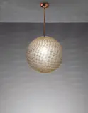 Carlo Scarpa, Ceiling light, model no. 5258, 1931-1935, Reticello glass, copper