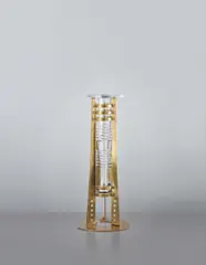 Gustave Serrurier-Bovy, Vase, circa 1904, Brass, glass, copper
