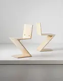 Gerrit Rietveld, Pair of "Zig Zag" chairs