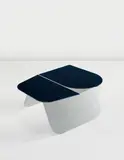 Pierre Charpin, "Small P" low table, from the "platFORM" series, 2005, Aluminum, lacquered wood