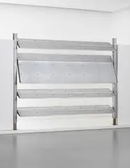 Jean Prouvé, Sun shutter, from the Union Aéromaritime de Transport, Conakry, 1957, Aluminum sheet, aluminum, steel
