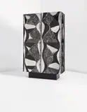 "Argente" wardrobe, model no. PE-43 by Paul Evans, 1968, Welded, painted, sculpted and polished aluminum, slate, painted wood, welded and patinated steel, sold Dec 2013