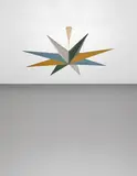 Franco Buzzi, Ceiling light, 1940s, Painted metal