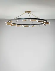 Ceiling light, model no. 2068 by Gino Sarfatti, circa 1952, Brass, tubular brass, painted brass, sold Dec 2013
