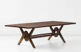 Le Corbusier and Pierre Jeanneret, Rare “Committee” table, model no. LC/PJ-TAT-14-A, from the Assembly, Chandigarh