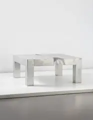 Alessandro Mendini, Prototype "Voragine" table, 1974, Sandblasted aluminum