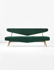 Ico Parisi, Sofa, 1950s, Walnut, fabric