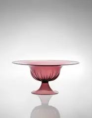 Large footed bowl by Vittorio Zecchin, circa 1925, Colored glass, offered Dec 2013