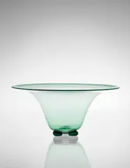 Bowl by Napoleone Martinuzzi, circa 1925, Colored glass, sold Dec 2013