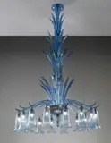 Napoleone Martinuzzi, Important sixteen-armed chandelier, model no. 2069, commissioned by Don Adolfo di Vinci for Castello Vinci, Casteano, Sicily