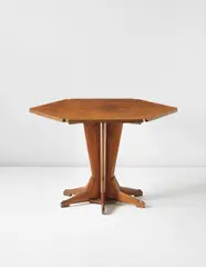 Franco Albini, Prototype center table, circa 1950, Walnut