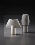 Small "Spade" form by Hans Coper, circa 1972, Stoneware, layered white porcelain slips and engobes over a body with textured and incised linear designs, the interior , sold Dec 2013