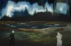 Holly Coulis, Untitled (2 Ghosts), 2002, Acrylic on canvas