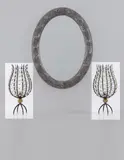 André Dubreuil, Pair of "Perles" candle holders