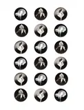Robert Mapplethorpe, Set of eighteen "Flower," "Orchid" and "Calla Lily" plates, circa 1985, Photographic transfer-printed porcelain