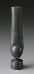 Black "Cycladic" pot by Hans Coper, circa 1974, Stoneware, black glaze, sold Dec 2013