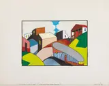 Ken Price, "Where We Live" (Decoration for Bowl), 1981, Charcoal, graphite and ink on illustration board