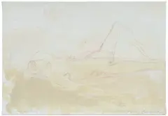 Tracey Emin, Sleeping Wishing, 2005, gouache, watercolour and pencil on canvas