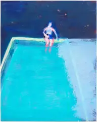 Katherine Bradford, Swim Pool D, 2016, acrylic on canvas