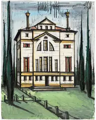 Bernard Buffet, La Malcontenta, bord de la Brenta, environs de Venise, 1990, oil on canvas