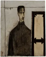 Bernard Buffet, Autoportrait, 1949, oil on canvas