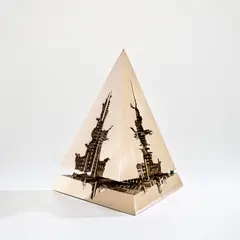 Arnaldo Pomodoro, Asse del movimento, I (Axis of movement, I), 1983, bronze