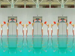Mária Švarbová, Ball Movement from Pool 2020, 2020, archival pigment print, mounted