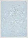 John Noestheden, Blue Space, 2026, hand-applied Swarovski crystals and acrylic on paper, in artist's frame