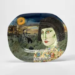 Grayson Perry, One of Life's Wankers, 1980, ceramic plate